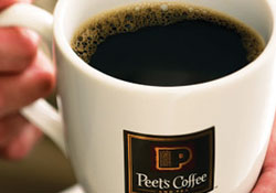 A cup of Peet's Coffee