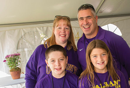 Luks family at UAlbany Homecoming