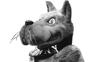 Early version of Damien the Great Dane mascot