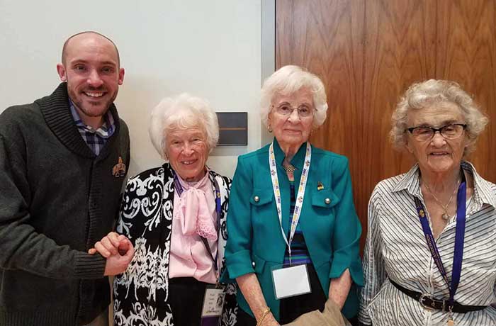 Brian Fessler and members of the class of 1948