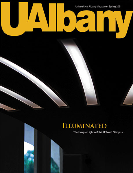 Spring 2021 UAlbany Magazine Cover
