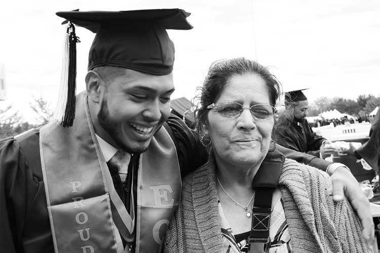 Cristian and his grandmother Rosa Alvina Duarte