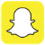 Snapchat icon. Yellow tile with white ghost icon. 