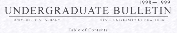 Undergraduate Bulletin 1998 - 1999