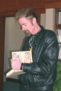T. C. Boyle, NYS Writers Institute, 2/28/03, (photo credit: Judy Axenson)