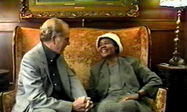 William Kennedy with Jamaica Kincaid