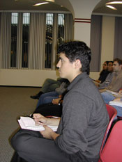 Leo Ruiz, President Fuerza Latina in audience