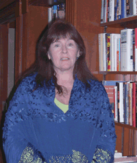 Kate McCafferty, NYS Writers Institute, 3/13/03: photo by Judy Axenson