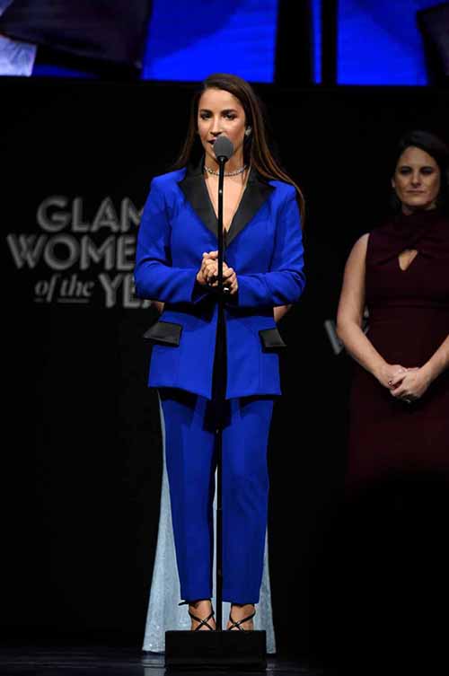 Aly Raisman at the 2018 Glamour Magazine Women of the Year Awards in NYC on November 13, 2018