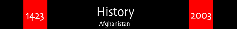 Banner for the History page of 1423 Afghanistan 2003.