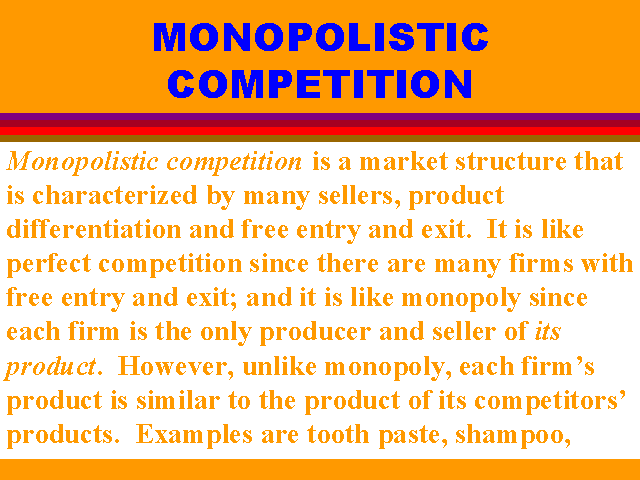 conclusion of monopolistic competition essay